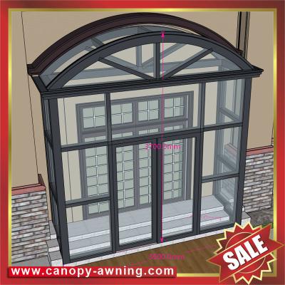 China Villa house patio gazebo porch door aluminum alu metal glass awning canopy canopies cover cabin room enclosure kits for sale