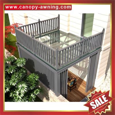 China Nice alu Aluminium aluminum glass house villa balcony gazebo pavilion rain sun canopy awning shelter cover shelter China for sale