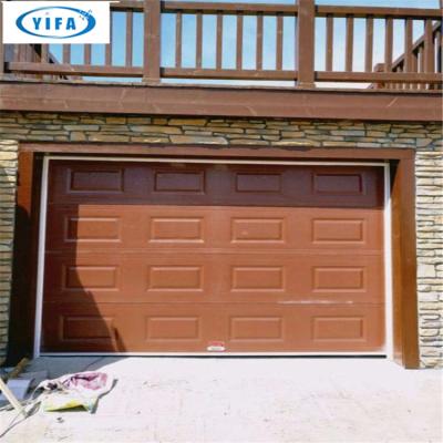 China Security Standard Sectional Door / PU Foam Automatic Garage Door / Remote Control Garage Door for sale