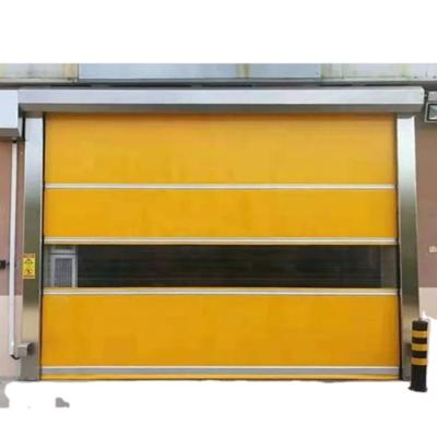 China Industrial PVC Plastic Cloth Flexible Polycarbonate Rolling Automatic High Speed ​​PVC Shutter Door for sale