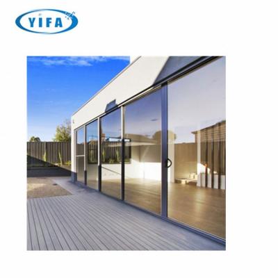 China Large modern luxury hurricane impact glass sliding door /aluminum sliding door manufacturing price for sale