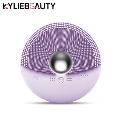 China Ultrasonic Face Brush Skin Revitalizer Silicone Remover Beauty Equipment Facial Massage Cleansing Portable Face Massager for sale