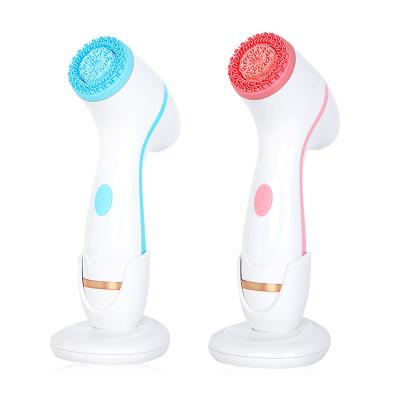 China Skin Tightening Personal Ultrasonic Facial Brush New Skin Care Silicone Tool Face Massager Cleansing Instrument for sale