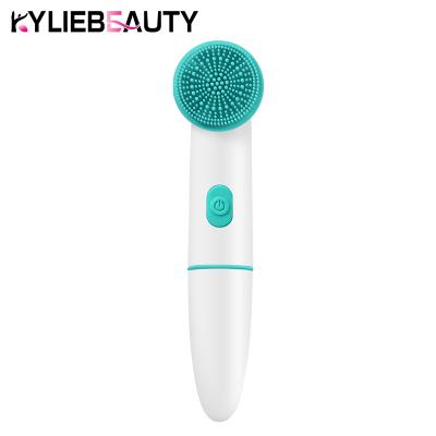 China New Personal Skin Care Revitalizer Skin Care Tool Silicone Ultrasonic Facial Brush Face Massager Cleansing Instrument for sale