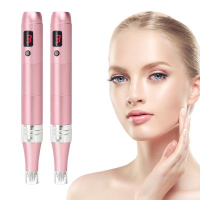 China Wireless Microneedling Electric Tools Pen Acne Scar Removal Professional Derma Pen Tattoo Gun Anti-puffiness Skin Care Mesotherapy for sale