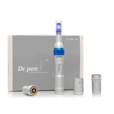 China Dr. 2021 Anti-puffiness A6 pen electronic automatic micro needle derma pen for salon use microneedling pen for sale