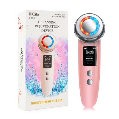 China Hot Cool Sonic Vibration Ion LED Facial Photon Face Lift R04 EMS Massager Skin Rejuvenation Anti Aging Lifting Tighten RF Home Use for sale