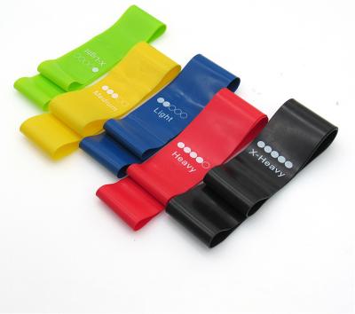 China dropshipping custom elastic resistance band latex premium quality loop bands fitness resistance bands HL094 for sale