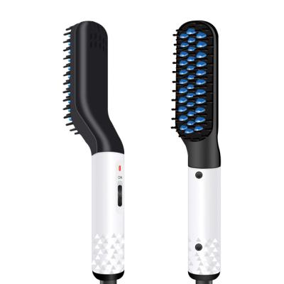 China Multifunctional Household 2.0 Hair Straightener Quick Comb Curler Hair Styler Men Hair Comb Brush Beard Straightener for sale