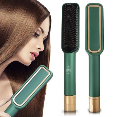 China Z01 Household luxury professional electric comb fast ptc hair straightener sweep comb hot hair straightener for sale