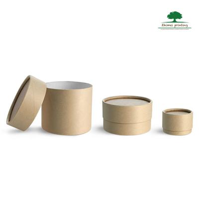 China Recyclable Recycled Cardboard Lift Up Eco Kraft Paper Container Box Round Paper Tube For Deodorant Stick Packaging for sale