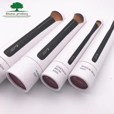 China Recyclable High Quality Eco Friendly Newspaper Tour Boxes Cardboard Tubes For Packaging Cosmetic Brush /Gift Packaging for sale