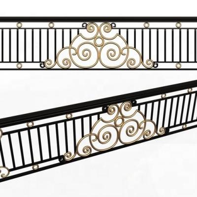 China ODM/OEM European classic metallic handrail stair railing indoor and outdoor balcony balustrades handrails for sale