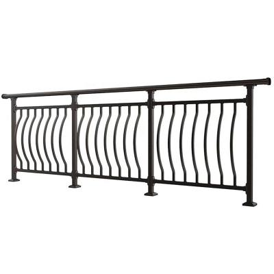 China ODM/OEM 30 Years Using Life Balcony Railing Designs Exterior Zinc Steel Railing For Rooftop Railing for sale