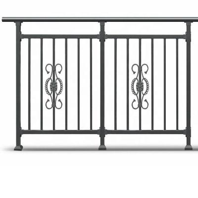 China OEM Service Design Customizable Barriers Railings Easily Assembled Prefabricated Metal Stair Railings for sale