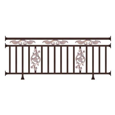 China Custom Size Easily Assembled Custom Size Traditional Design Guardrails Patio Fencing Galvanized Balcony Guardrails for sale