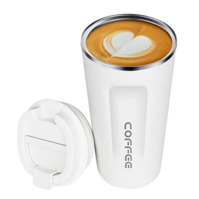 China PORTABLE Stainless Steel Travel Coffee Mug PORTABLE Custom Logo Coffee Travel Mug with Leak Proof Lid for sale