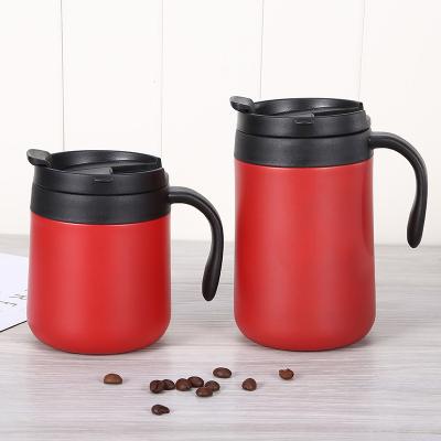 China Business 400ml Tumbler Stainless Steel Insulated Coffee Mug Home Water Bottle With Handle Sublimation Customs Office Tumbler for sale