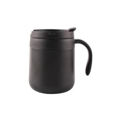 China Double Wall Custom Travel Mug Black Stainless Plain Business Plain Tumbler Coffee Mug Tumbler Box Packaging Coffee Pot for sale