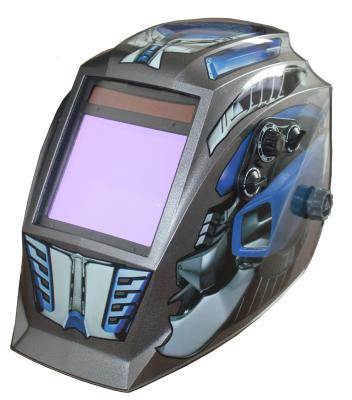 China Impact Resistant Solar Powered Auto Darkening Welding Helmet Large Window for sale