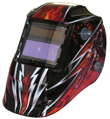 China Custom LCD Auto Tinting Welding Helmet , Metal Man Auto Darkening Welding Mask for sale