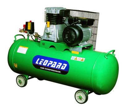 China One Stage 3HP 100L Rotary Air Compressor Belt Driven With Aluminum Pump Head for sale