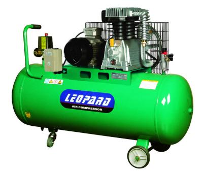 China 4HP Belt Driven Piston Air Compressor , Reciprocating Industrial Air Compressor 200L for sale