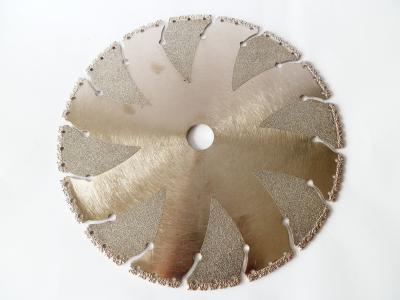 China Durable Dry Cut Vacuum Brazed Diamond Blades For Marble / Tile / Granite / Steel for sale