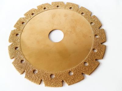 China 6 Inch Electroplated Corrugated Teeth Dry Cut Diamond Blade For Granite And Sandstone for sale