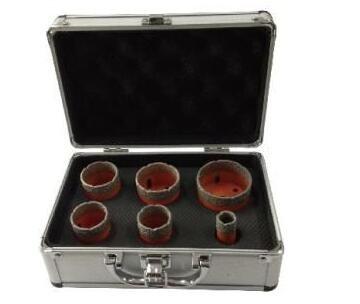 China Stone Ceramic Drilling Diamond Core Drill Set 6pcs / Set High Efficiency for sale