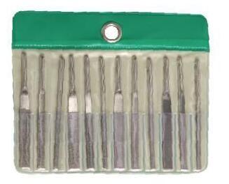 China Multi Shapes Diamond File Set Diamond Sharpener For Alloys / Steels / Tungsten Carbide for sale