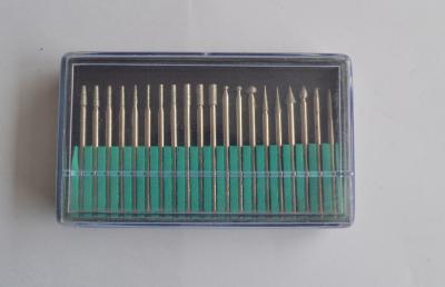 China 20pcs Assorted  Diamond Mounted Points Diamond Burs Electroplated Coated for sale