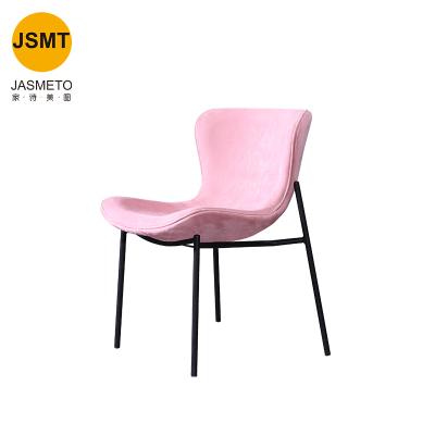 China Fashion Italian Light Luxury Creative Solid Wood Dining Chair Layer Cowhide Bag Fashion Small Apartment Designer Solid Wood Dining Leather Soft Chair First for sale