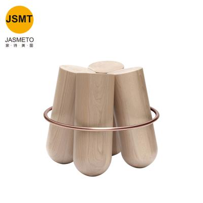 China Fashion Modern Minimalist Style Designer Changing Solid Wood Stool Fashion Living Room Stool Chair Shoe Small Stool Living Room Sofa for sale