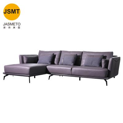 China JSMT Extended Sofa Extended Living Room Luxury Sofa Set Furniture Leather Corner Sectional L Shaped for sale