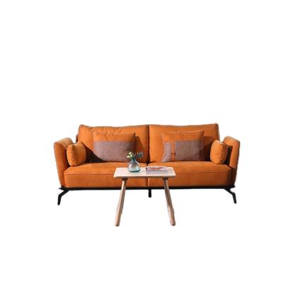 China Other Other Modern Luxury Furniture Living Room Sofa Three-Seat Fabric Sofa With Metal Legs for sale