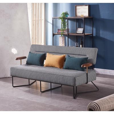 China Other Simple Modern Three-Seat Living Room Assembled Removable And Washable Fabric Sofa With Metal Legs for sale