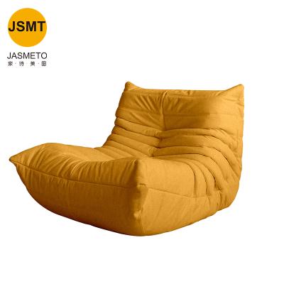 China Modern Personality Extended Togo Single Sofa Lazy Sofa Extended Single Chair Caterpillar Nordic Fabric for sale