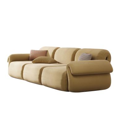 China Large High End Modern Simple Fabric Reclining Sofa Reclining White Sofa Set Free Combination Apartment Customized Furniture for sale