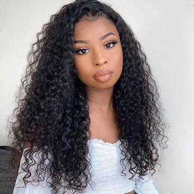 China Curly Part Wig Cuticle Aligned Hair Wigs Cheap Mongolian Kinky Curly Closure 4X4 Wig Hair for sale