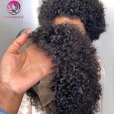 China Angelbella Pixie Hair Wig Vendors Wholesale Natural Short Raw Curly Virgin Wigs Peruvian Hair Wigs For Black Women for sale