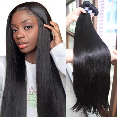 China Wholesale Virgin Hair Straight Raw Vendor Human Hair Weave For Black Woman Grade 10a 100% Brazilian Raw Virgin Hair for sale