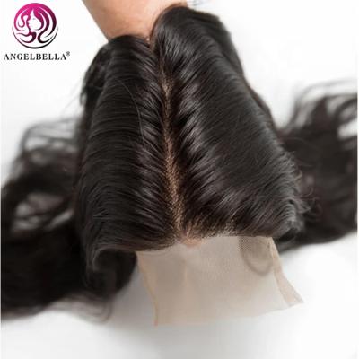 China Wholesale Straight/Deep Virgin Lace Frontal /body Wave /body Wave Closure Transparent Indian Lace Hair 4X4 13X4 Lace Hair Closure for sale