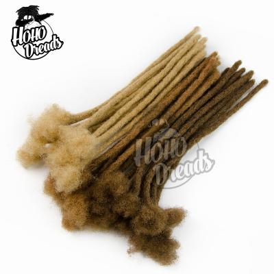 China Afro Curly Dreadlocks HOHO Dread Locks 100% Natural Micro Curly Kinky Afro Handmade Braiding Locs, Virgin Hair Crochet Dreadlocks Extension for sale