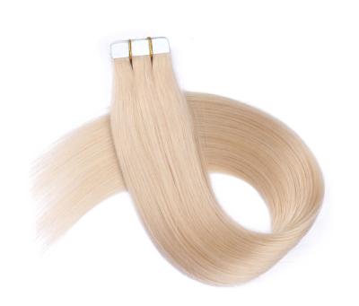 China Indian Silky Straight Invisible Raw Wave Tape-Ins Human Tape In Hair 614 Hair Extensions Tape In Russian Thick for sale