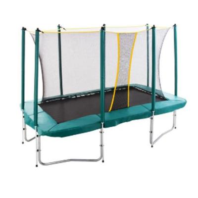 China With Sundow Protective Net High Quality Cheap Folding Rectangular Trampoline With Enclosure for sale