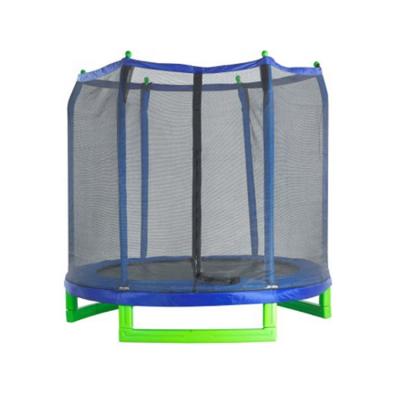 China With Protective Net Sundow Customized Color Durable 7Ft Indoor Trampoline For Sale With Safety Pole Net for sale