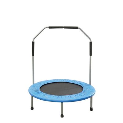 China Best Quality 40Inch Mini Jumpsport Fitness Trampoline With Protective Net Top Handle for sale