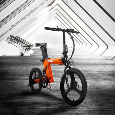 China Auxiliary Bike/e-bike/pedal bike the most popular orange/blue electric city bike aluminum folding electric bicycle for sale