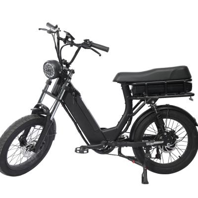 China Aluminum Alloy Hot Selling Electric Bicycle 48V750W Electric Bicycle Bike With Suspension Vintage Design for sale